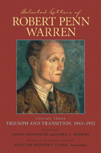 Selected Letters of Robert Penn Warren - Cover