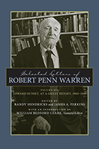 Selected Letters of Robert Penn Warren - Cover