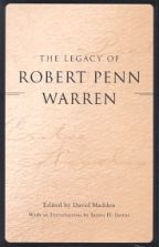 The Legacy of Robert Penn Warren - Cover