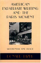 American Expatriate Writing and the Paris Moment - Cover